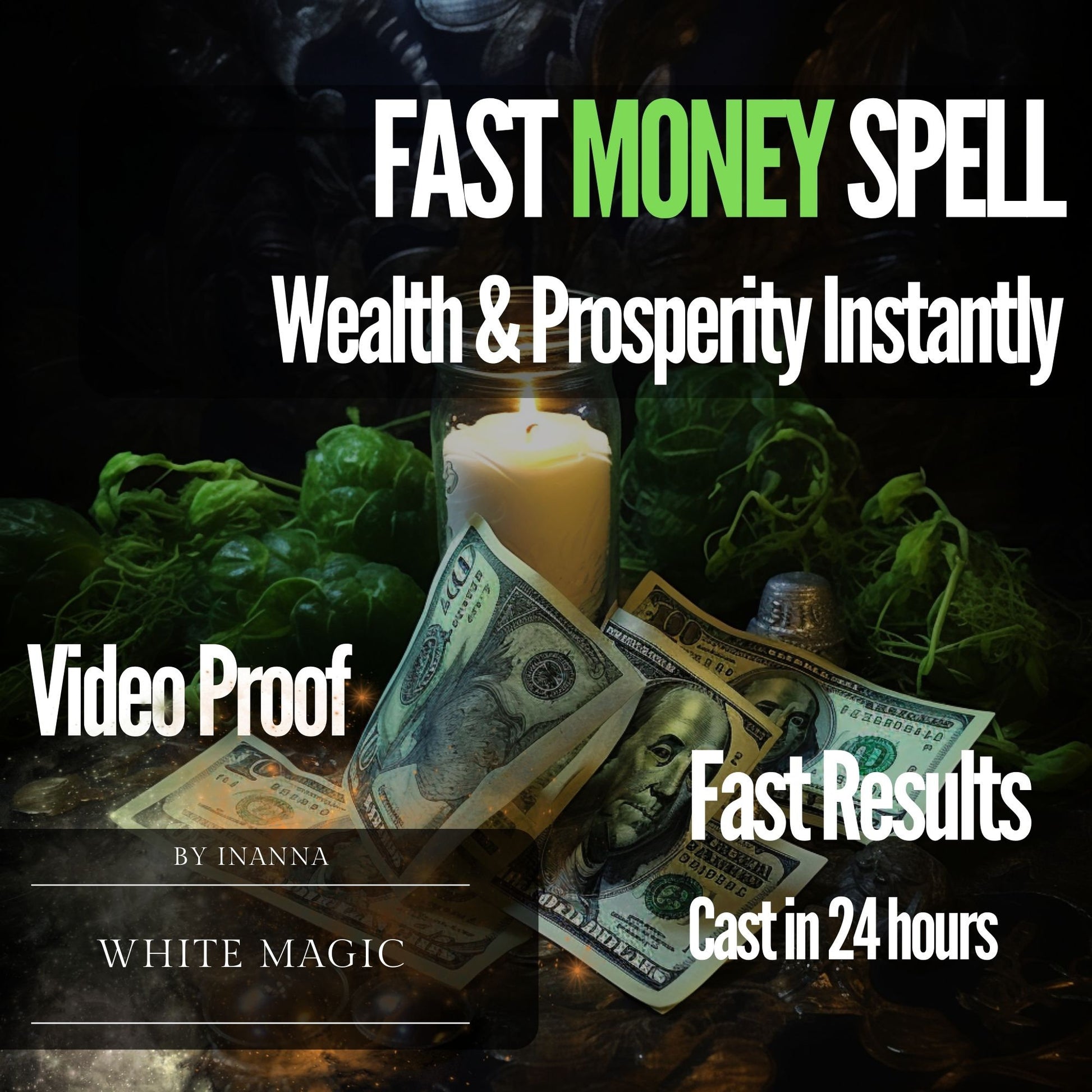 Fast Money Wealth Spell Abundance Magic Same Day Casting Fast Results Wealth Millionaire Spell Money Spell Magic Good Luck Fortune